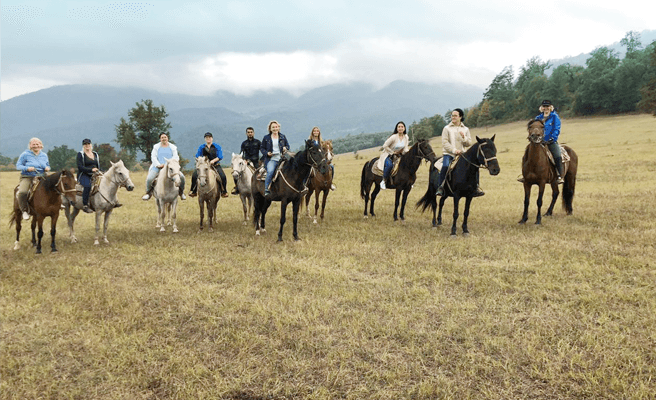 Команда «Роксор» на лошадях в Армении, 2019