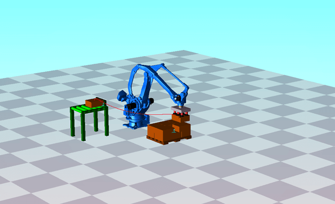 Визуализация работы робота